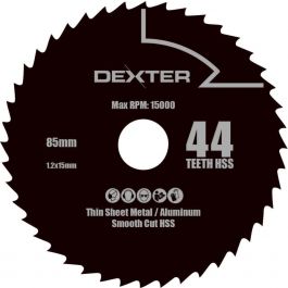 DEXTER CIRCULAR BLADE 85MM 44 TEETH