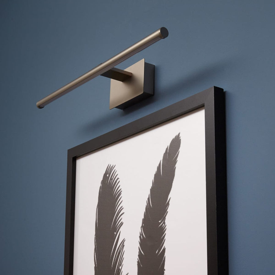 Bricocenter APPLIQUE MUSEIO ALLUMINIO NICKEL 39.2X10.5X6.4CM LED 5.1W LUCE NATURALE