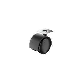 50 MM DIAMETER SWIVEL TWIN WHEEL WITH PLATE, LOAD 20 KG