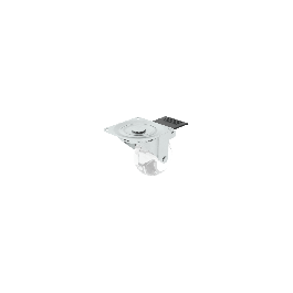 35 MM TRANSPARENT LIGHT WHEEL WITH BRAKE AND PLATE
