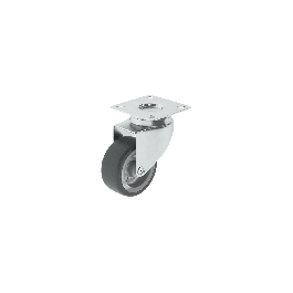 SWIVEL WHEEL DIAMETER 50 MM GALVANISED SUPPORT WITH PLATE