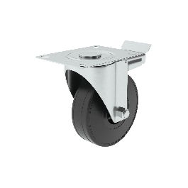 NON-SLIP WHEEL WITH BRAKE 100MM