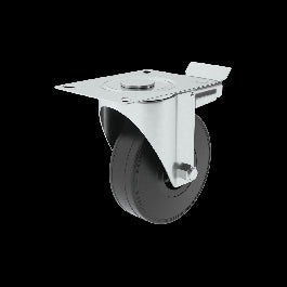 NON-SLIP WHEEL WITH BRAKE 100MM