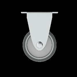 50 MM DIAMETER NYLON AND RUBBER WHEEL, FIXED SUPPORT