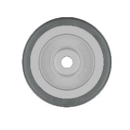 WHEEL WITH POLYPROPYLENE CORE DIAMETER 80 MM, LOAD 100 KG