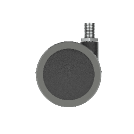 50 MM DIAMETER SWIVEL TWIN WHEEL WITH 10 MM THREADED STUD