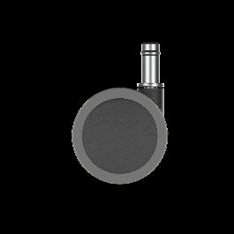 50 MM DIAMETER SWIVEL TWIN WHEEL WITH 10 MM SMOOTH AXLE