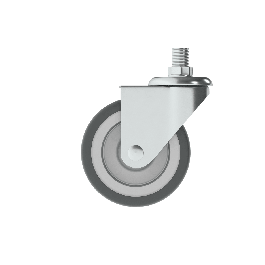 SWIVEL WHEEL DIAMETER 50 MM GALVANISED SUPPORT WITH THREADED PIN