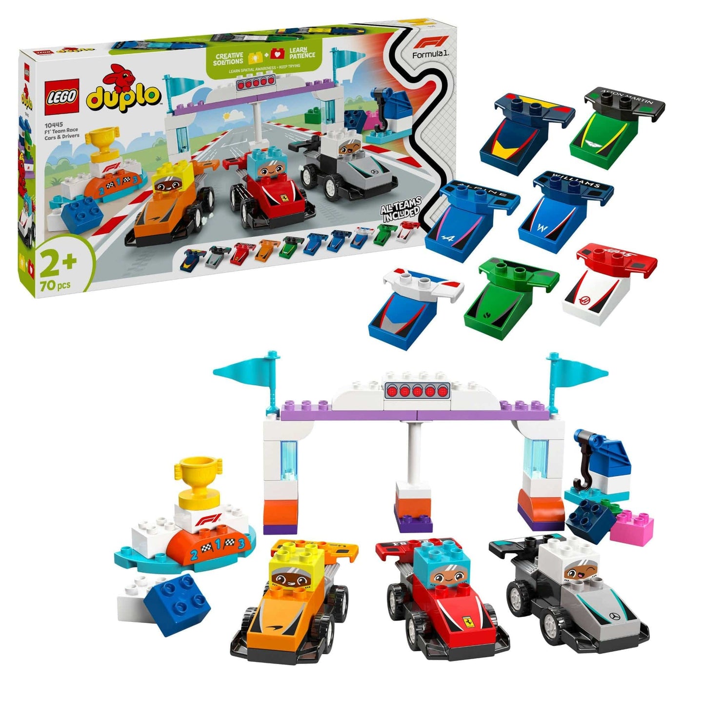 Duplo - Racing Cars and F1 Team Drivers