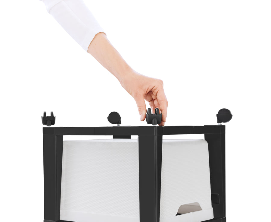 3-drawer chest, 16 litres, with wheels, Jive white, 38.5 x 28.6 x 37.9 cm