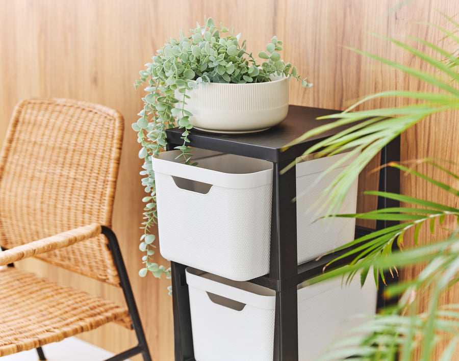 3-drawer chest, 16 litres, with wheels, Jive white, 38.5 x 28.6 x 37.9 cm