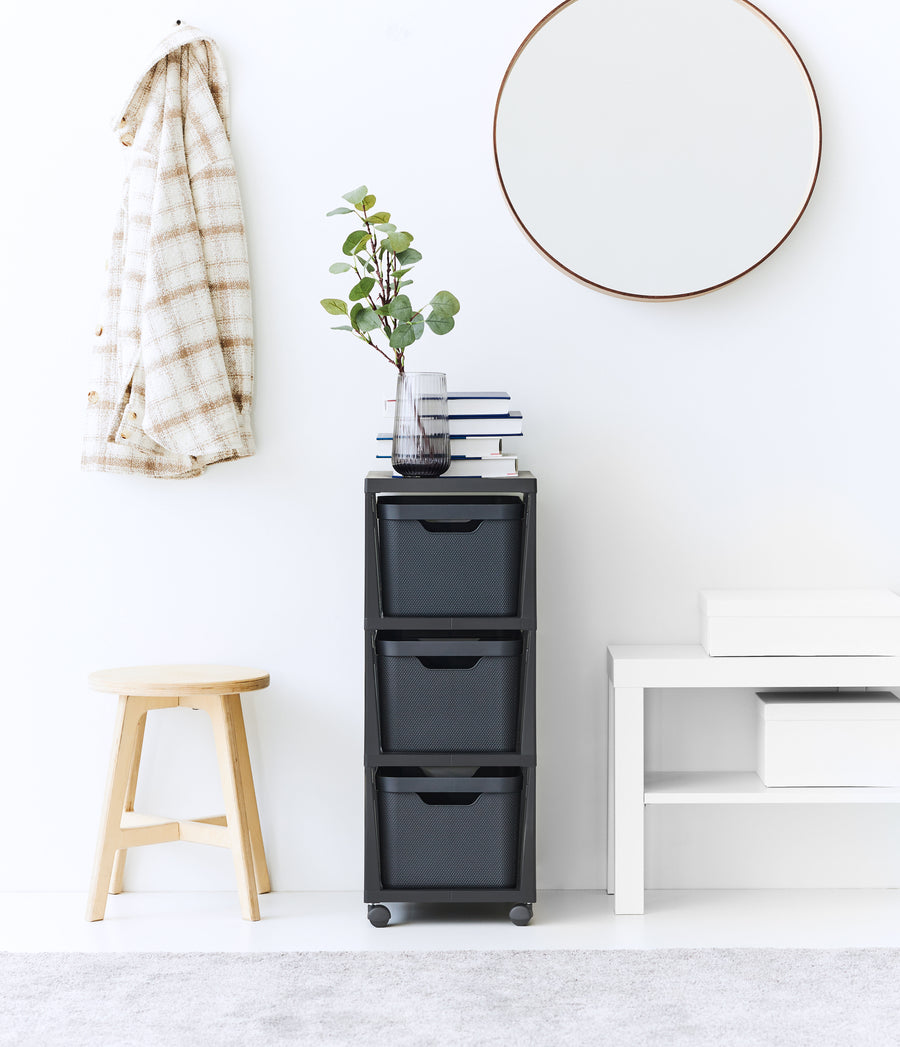 3-drawer chest, 16 litres, with black Jive castors, 38.5 x 28.6 x 37.9 cm