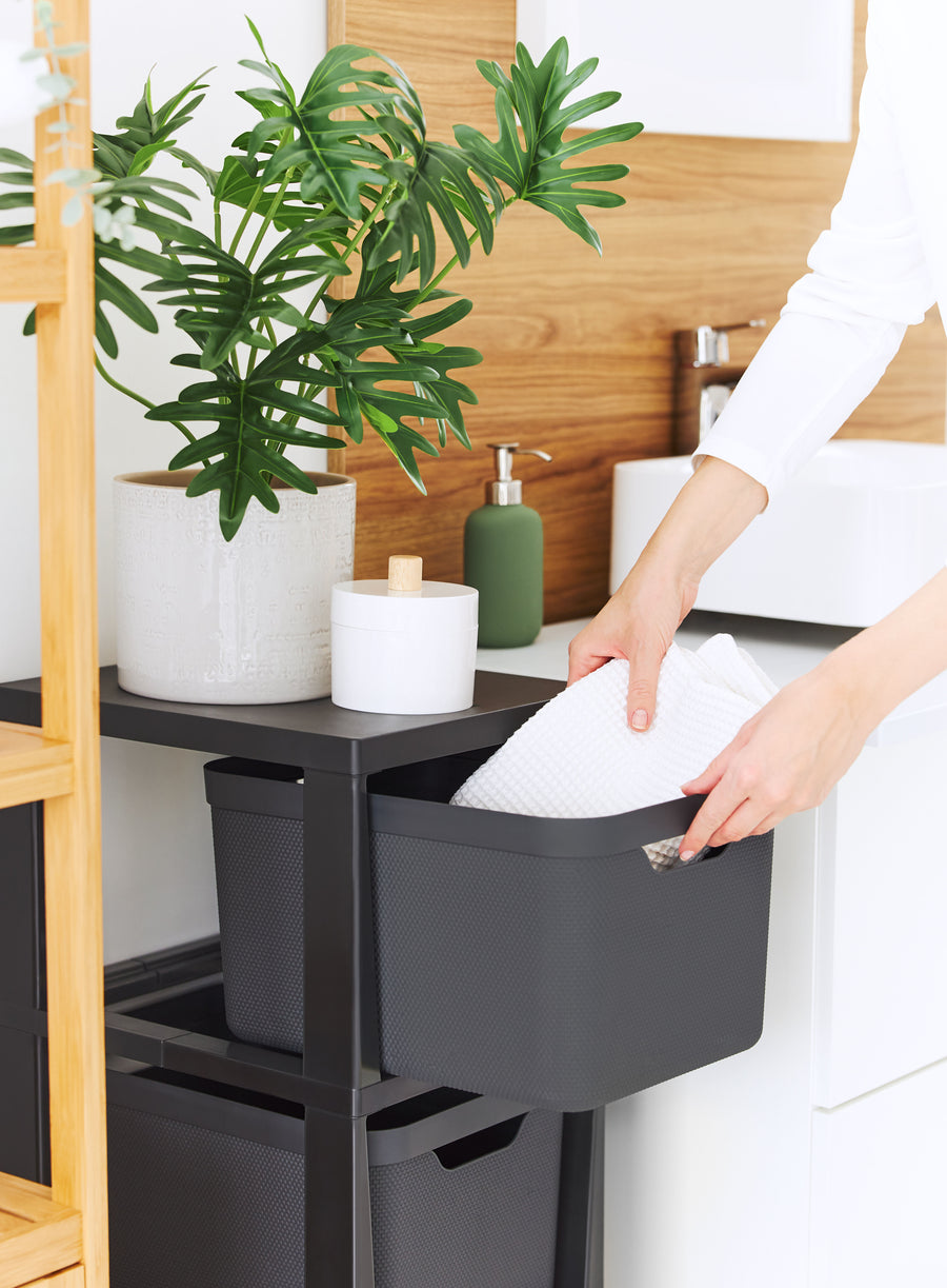 3-drawer chest, 16 litres, with black Jive castors, 38.5 x 28.6 x 37.9 cm
