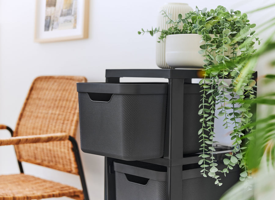 3-drawer chest, 16 litres, with black Jive castors, 38.5 x 28.6 x 37.9 cm