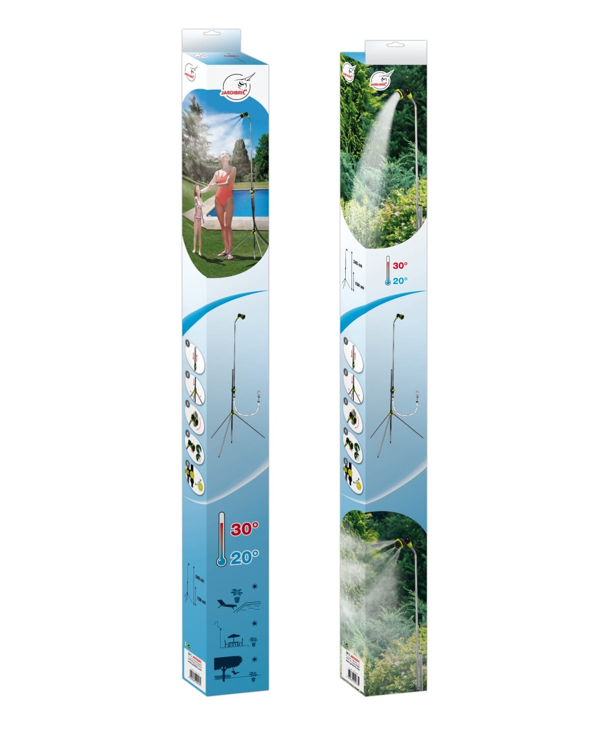 Bricocenter GARDEN SHOWER ON TRIPOD WITH SPRAYER FUNCTION 2.4MT H