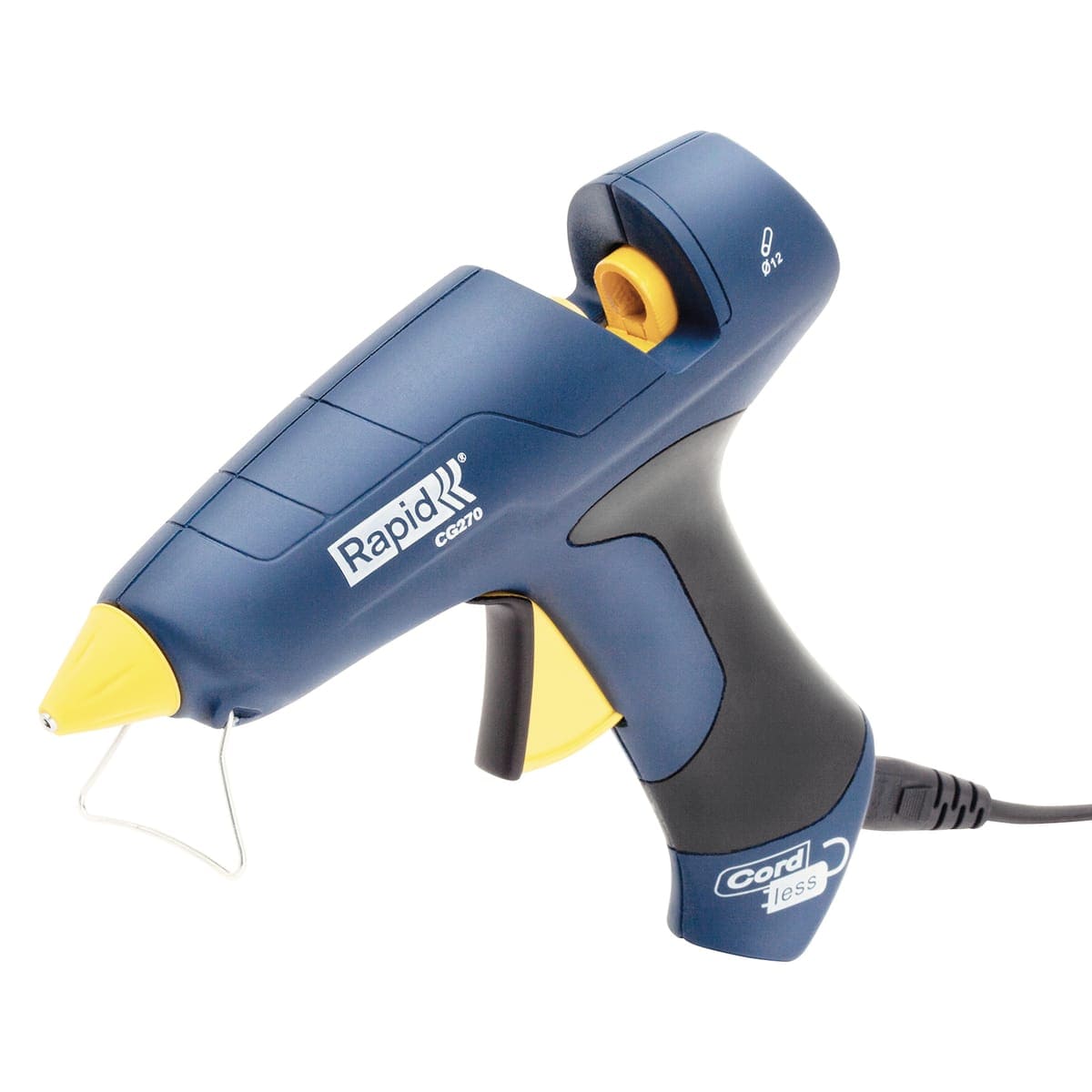 Bricocenter RAPID CG270 HOT-MELT GLUE GUN, FOR 12 MM STICKS, WITH DETACHABLE CABLE