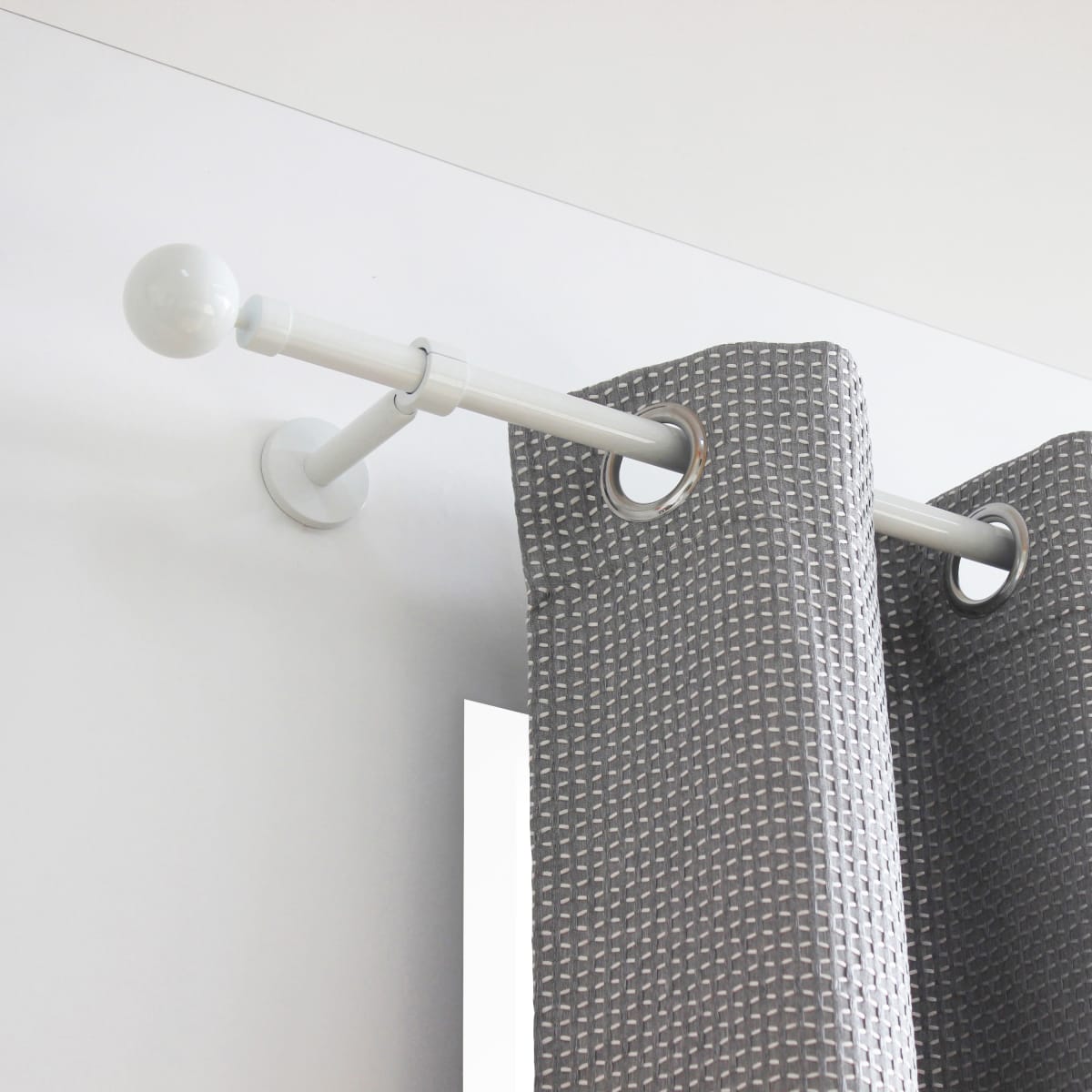 Bricocenter SUPPORTI CHIUSI MAYA METALLO BIANCO LUCIDO 115-160 MM D20