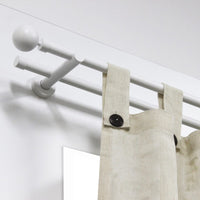 OPEN DOUBLE SUPPORTS ORGANIC METAL MATT WHITE 50/135MM D20