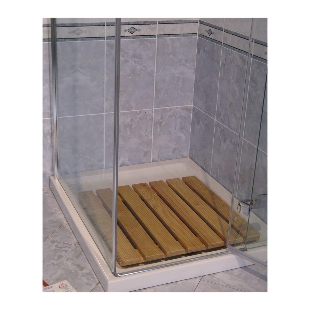 Bricocenter SHOWER FOOTBOARD W 58 D 58 H 4,3 CM LARCH