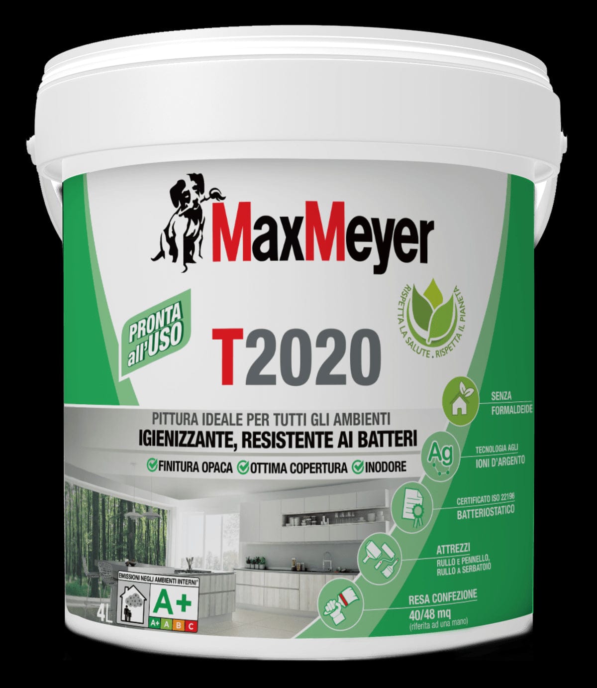 Bricocenter WHITE BREATHABLE SANITISING PAINT T2020 4LT