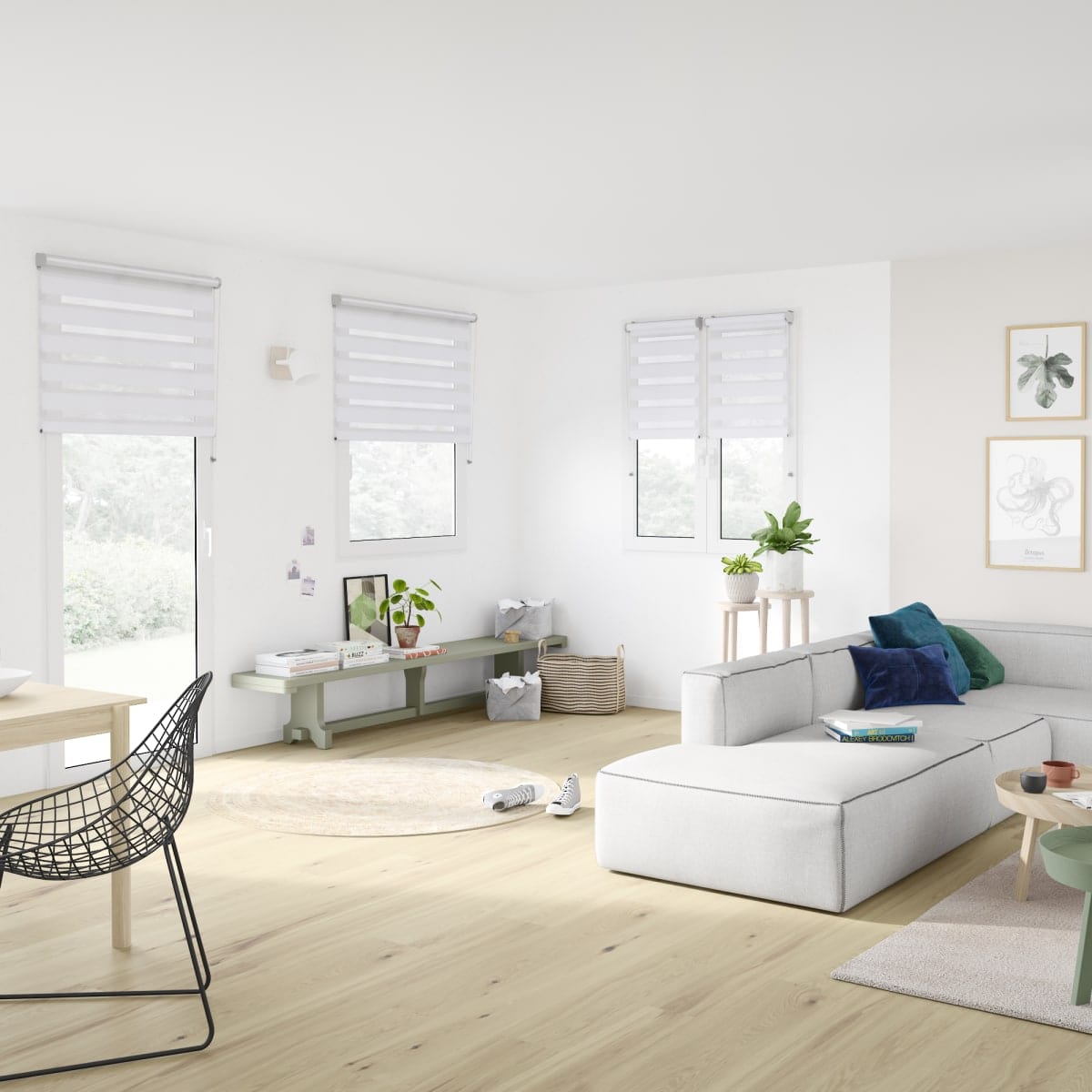 Bricocenter TENDA RULLO NIGHT&DAY  QUEBEC WHITE 45X250 CM