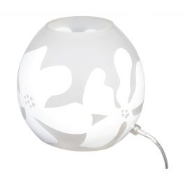 ALOHA TABLE LAMP WHITE GLASS H14 E14 =40W