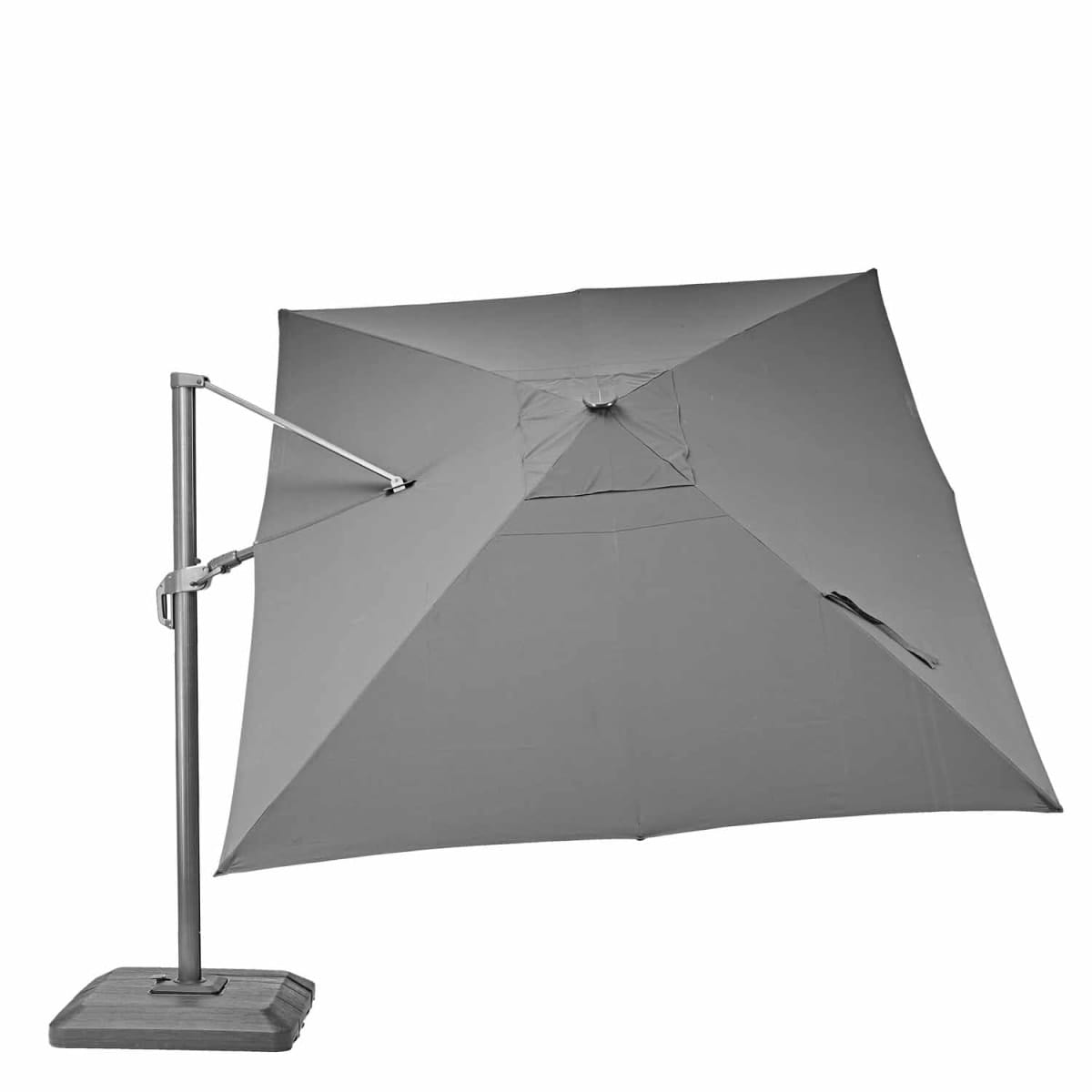 Bricocenter NATERIAL SONORA 280X390 OFF-CENTRE ALUMINIUM PARASOL WITH LED LIGHT