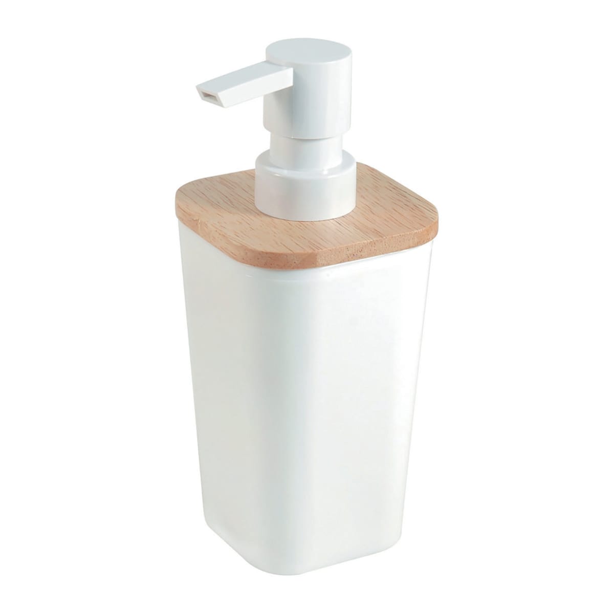 Bricocenter SCANDI SENSEA COUNTERTOP SOAP DISPENSER WHITE PLASTIC WOOD