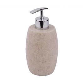 SAND SENSEA BEIGE RESIN COUNTERTOP SOAP DISPENSER