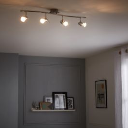 BOMBER METAL SPOTLIGHTS CHROME 4XGU10=42W