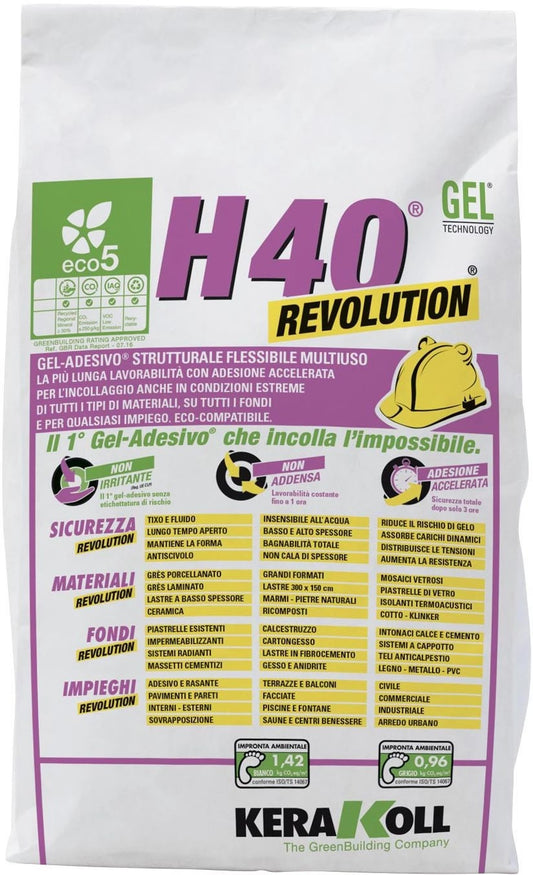 Tile Adhesive 5 kg Grey H40 Revol