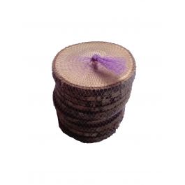 10 WOODEN WASHERS DIAMETER 5/6 CM THICKNESS 10 MM