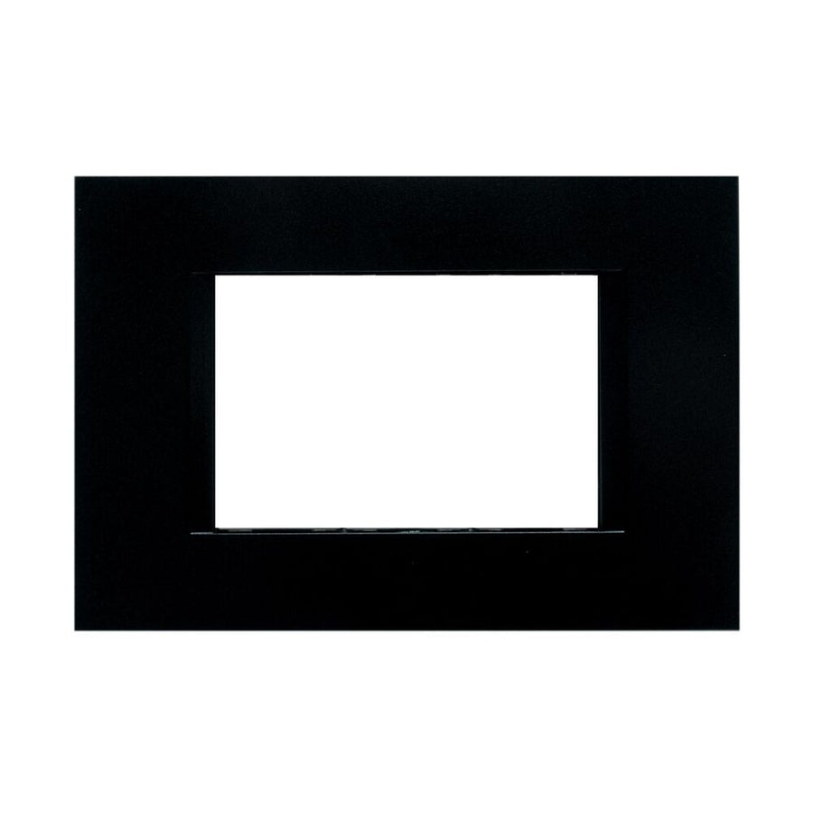 FLAT LINE PLATE 3 PLACES BLACK