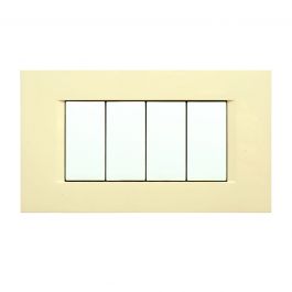 FLAT PLATE 4 PLACES IVORY