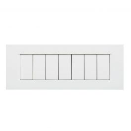 FLAT PLATE 7 PLACES WHITE