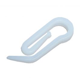 20 WHITE PLASTIC DUCK HOOKS