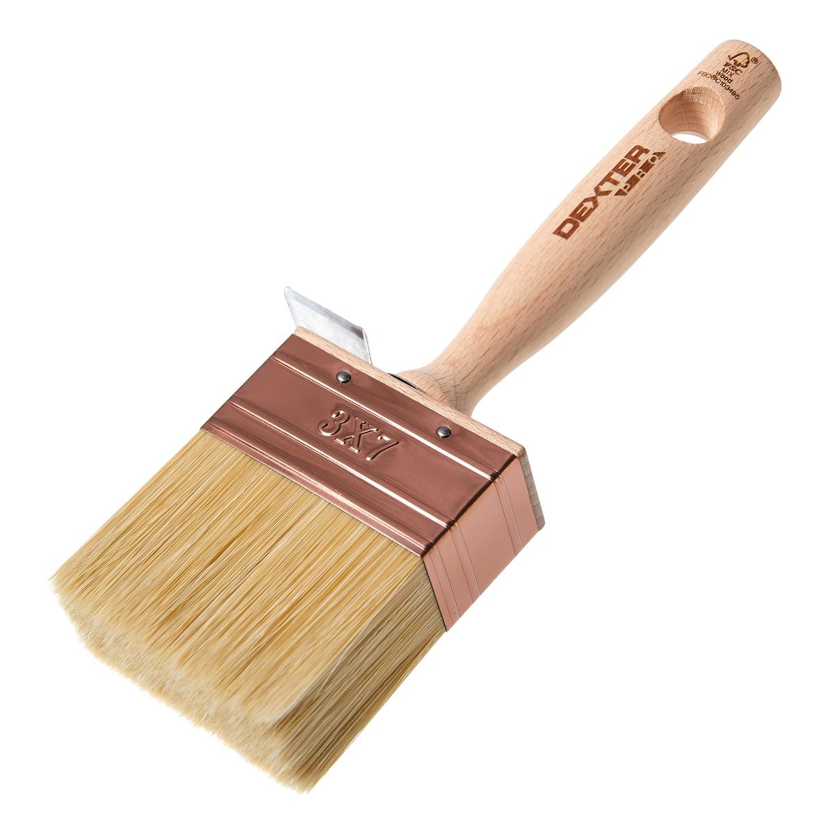 Dexter wooden-handled ceiling light, 7 x 3 cm