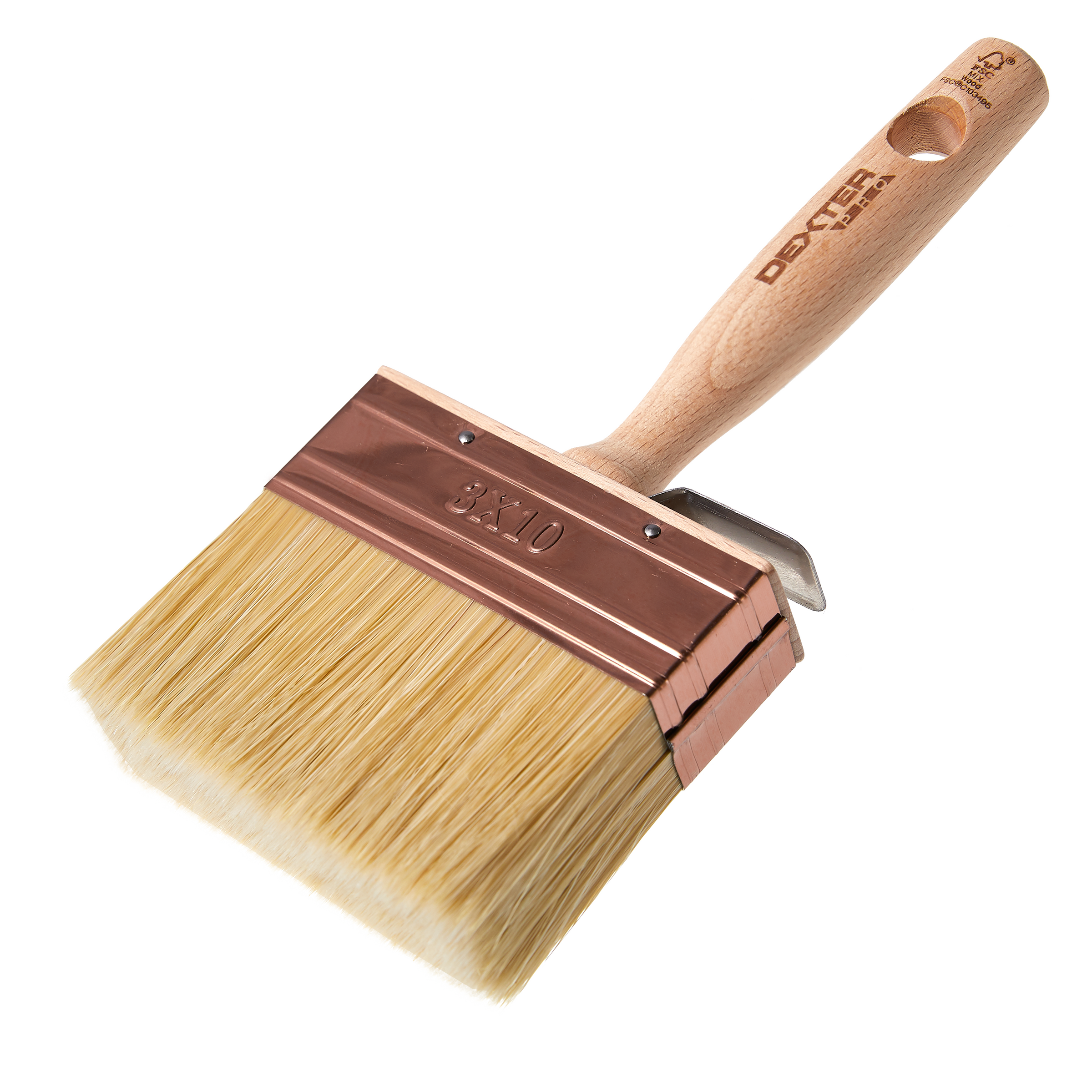 Plafonetta manico in legno dexter 10x3 cm
