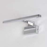 MIRROR WALL SCONCE SLIM ALUMINUM SILVER 80CM LED 7.8W CCT IP44