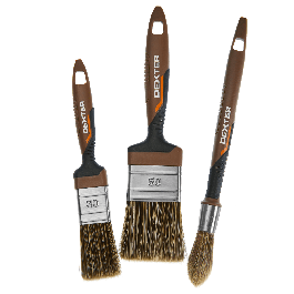 SET 3 DEXTER WOOD BRUSHES 15 -30-50MM