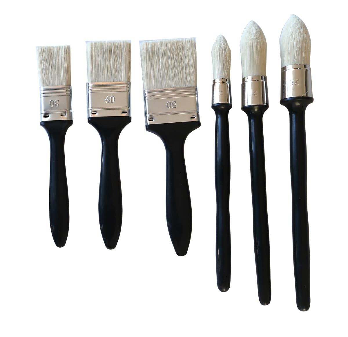 Bricocenter KIT 6 GENERAL BRUSHES BAND 15/21/25MM AND 3 FLAT BRUSHES 30/40/50MM