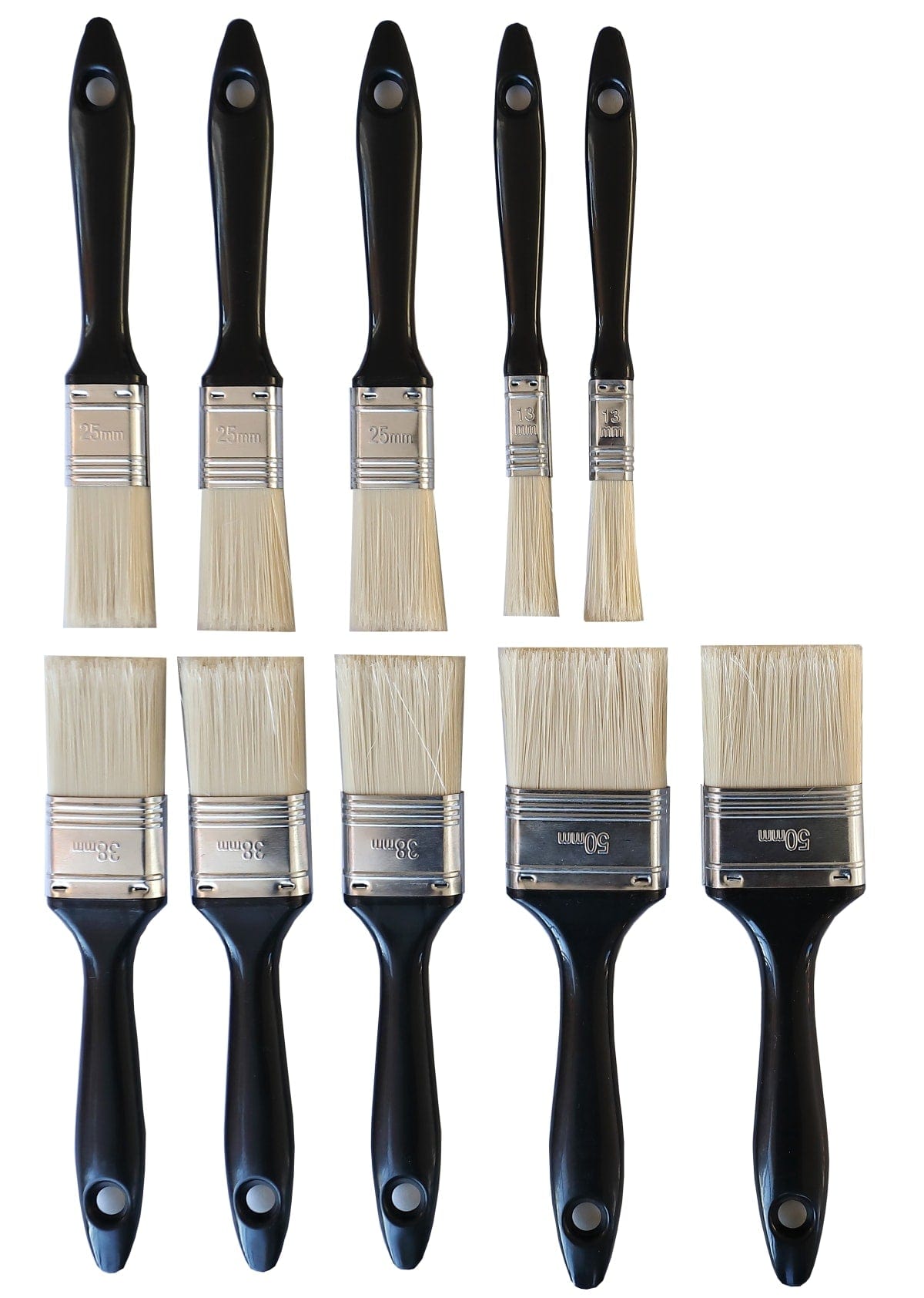 Bricocenter SET 10 GENERIC FLAT BRUSHES MM13-25-
