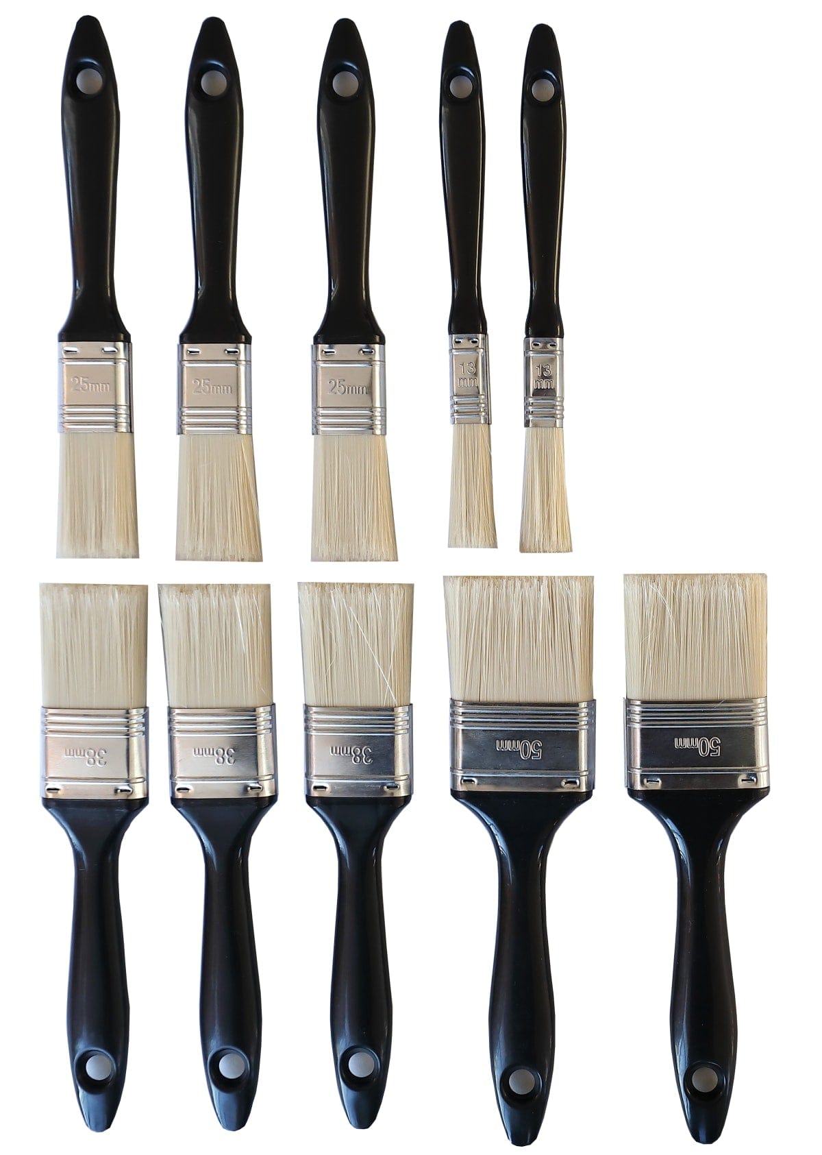 Bricocenter SET 10 GENERIC FLAT BRUSHES MM13-25-