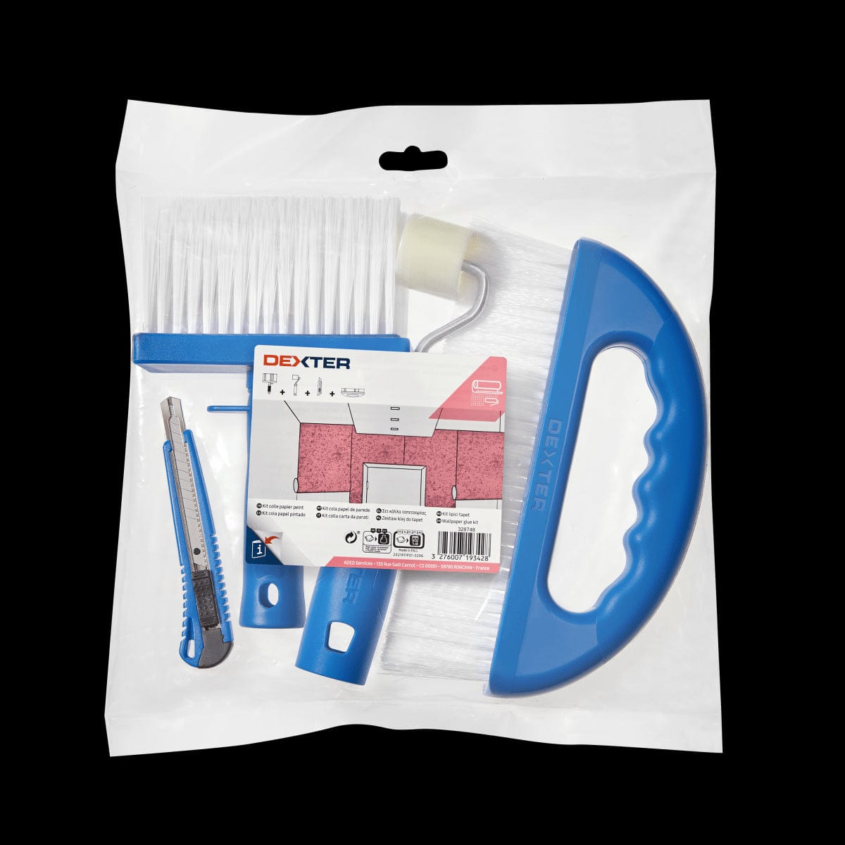 Bricocenter UPHOLSTERER KIT -CUTTER + DEXTER SANDPAPER ROLLER