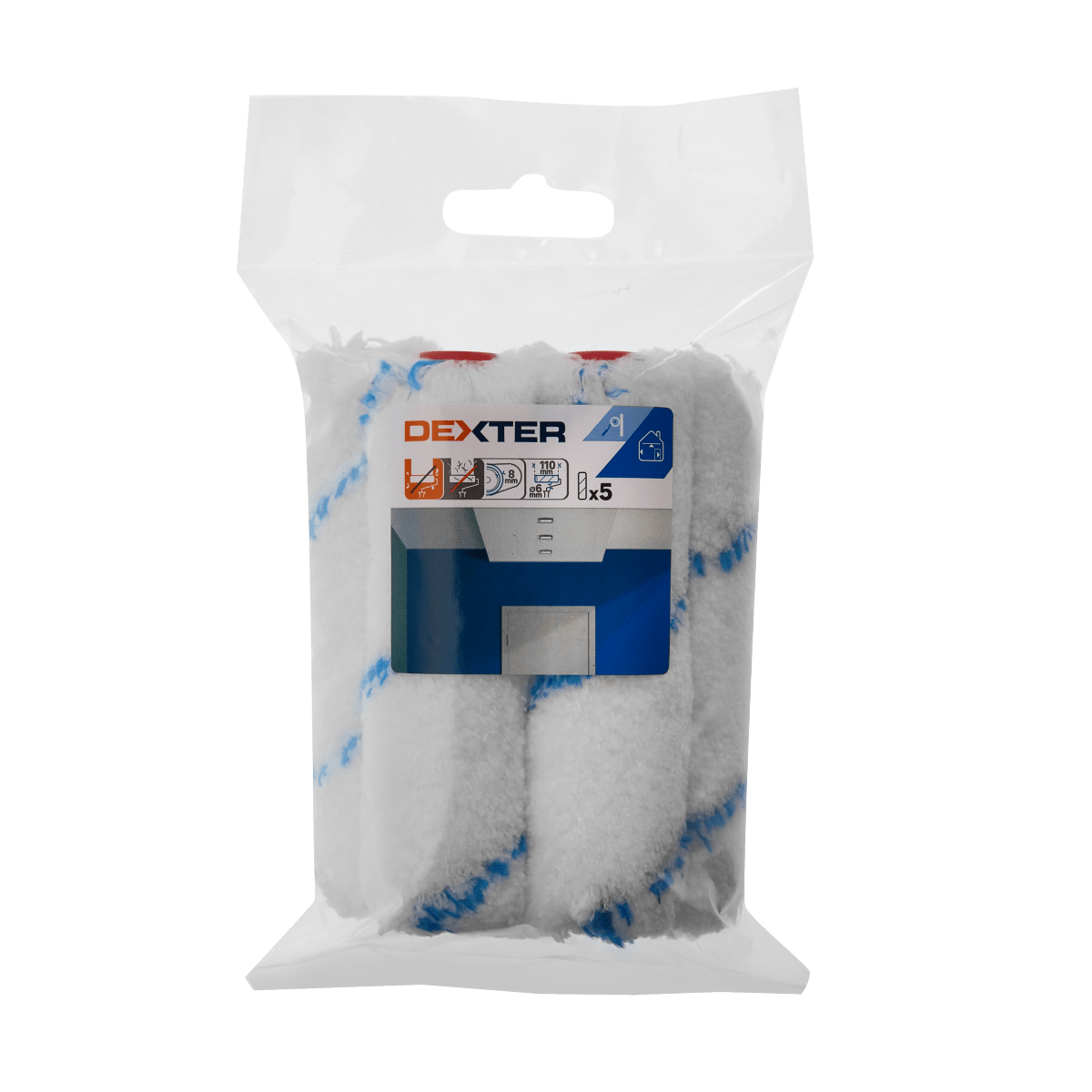 5 SMOOTH WALL REFILLS 11CM DEXTER