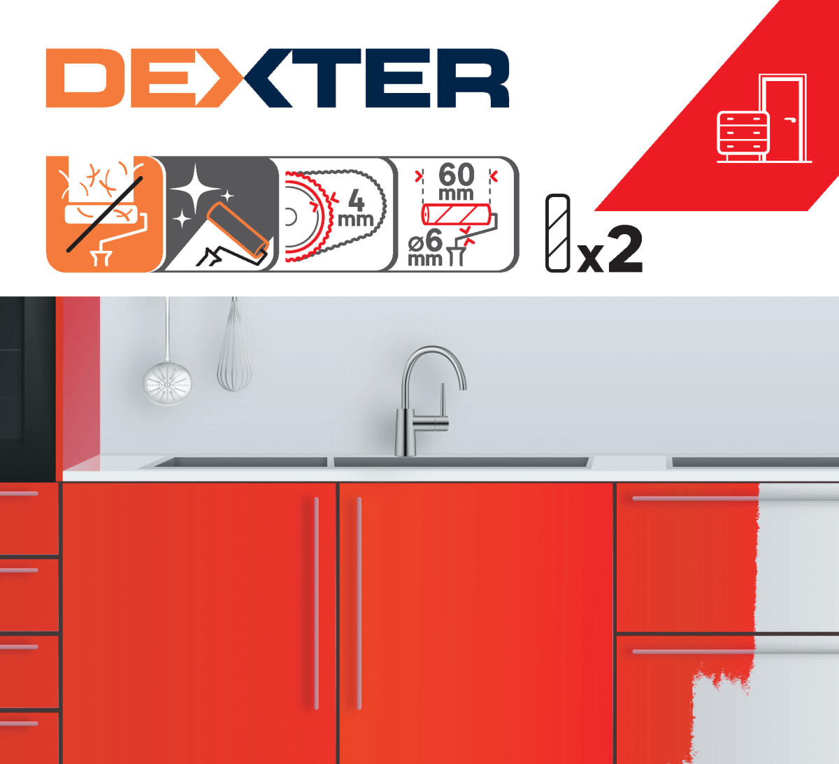 2 X 6CM DEXTER ENAMEL REFILLS