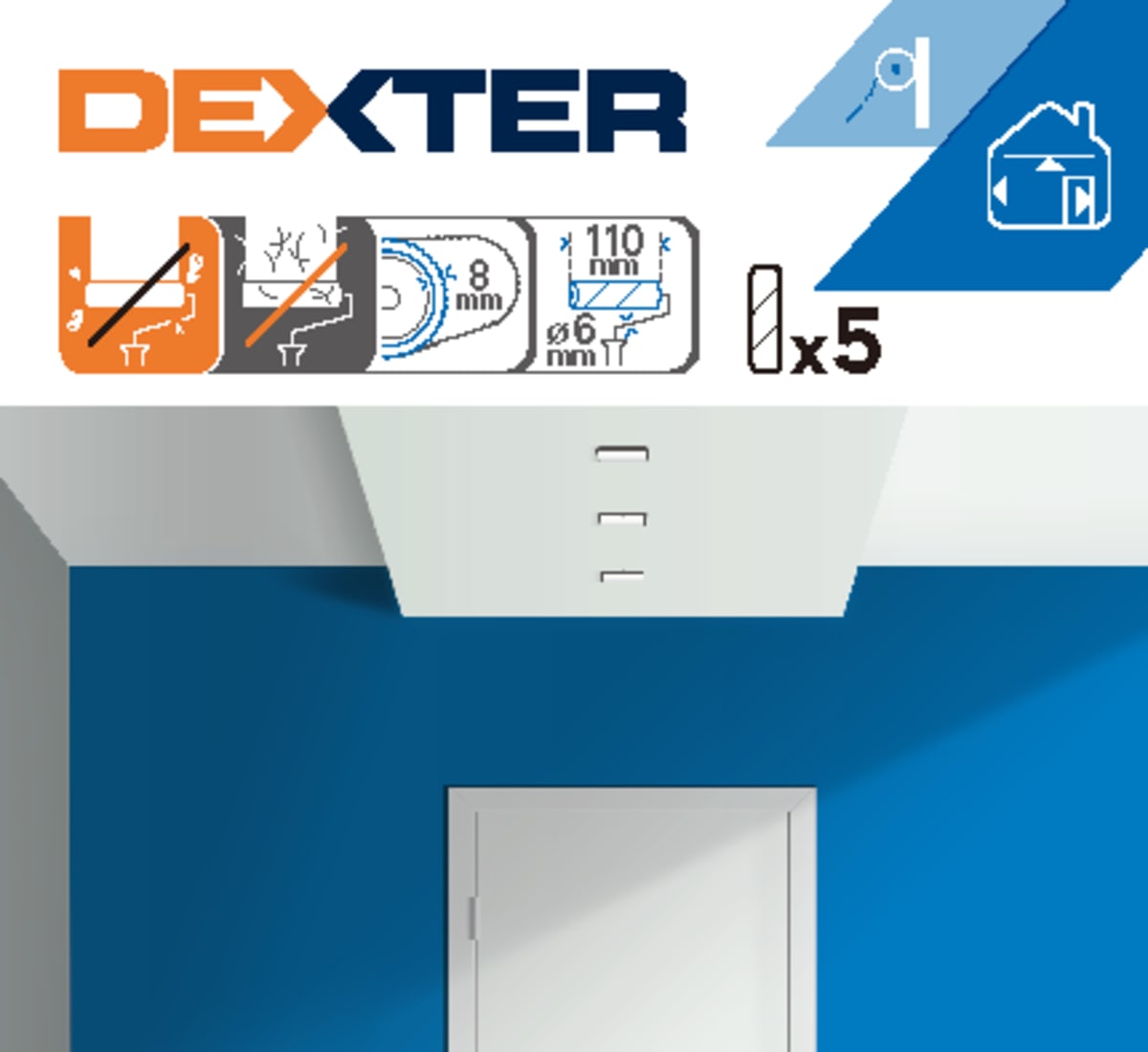 5 SMOOTH WALL REFILLS 11CM DEXTER