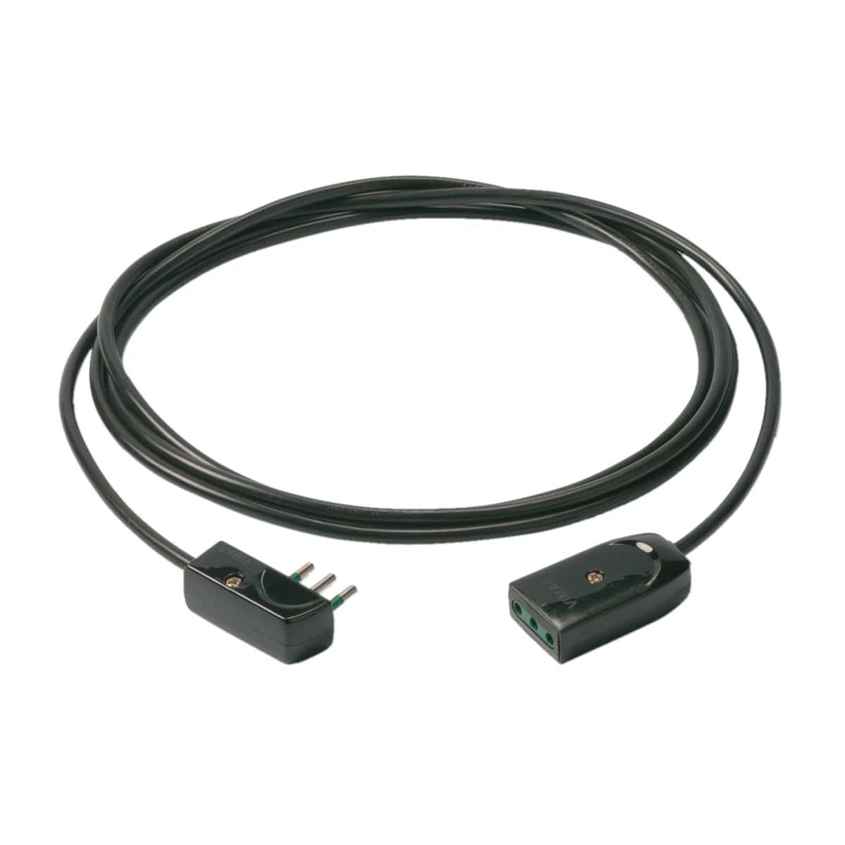 Bricocenter EXTENSION CABLE 5MT FLAT PLUG 10A SOCKET BLACK