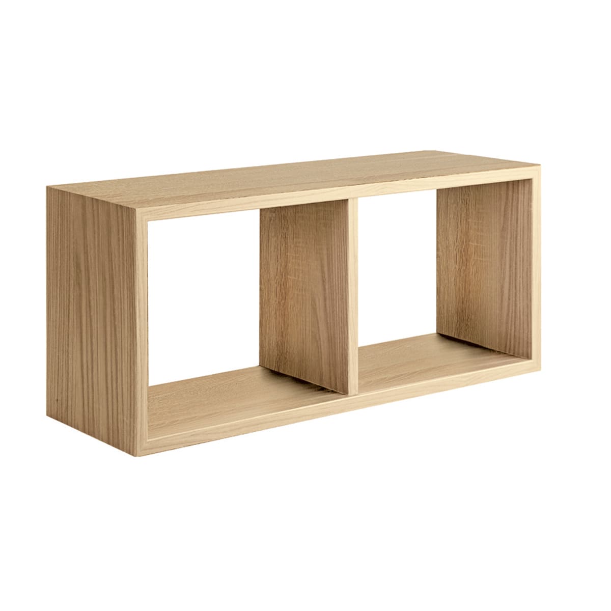 RECTANGULAR W70xD23.7xH30CM WITH 1 NATURAL OAK COLOUR WOOD DIVIDER