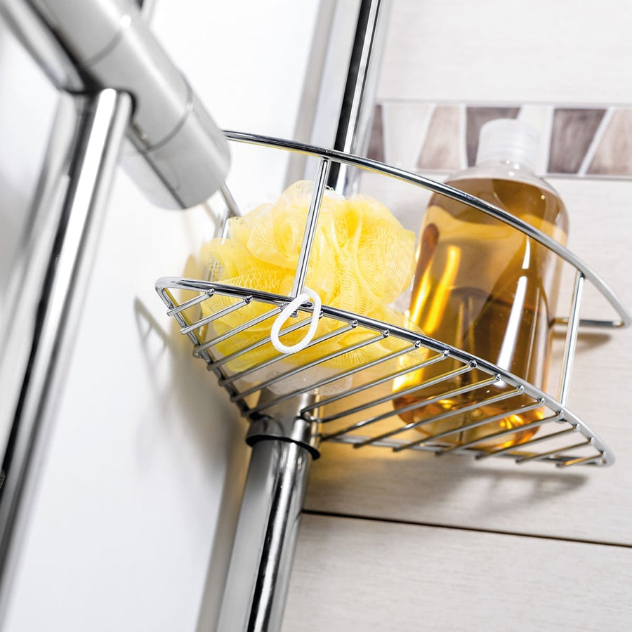Bricocenter EXTENDABLE SHOWER SHELF 3 BASKETS CHROME SPIEDER 4